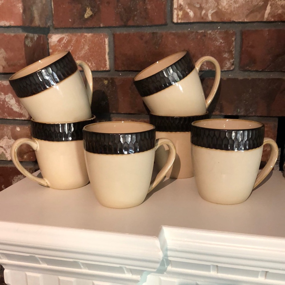 Crate and Barrel - Set of 6 Mugs